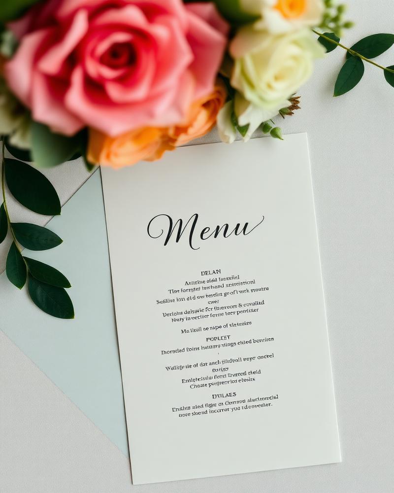 Menu Card template preview